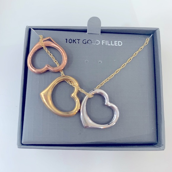 Jewelry - Heart Trio Necklace